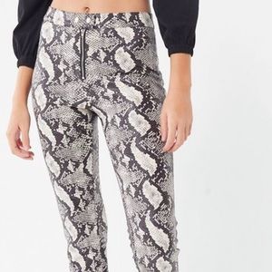 Urban Outfitters Maia Snake Faux Leather Pants